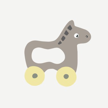 Oyuncak at İllüstrasyonu. 