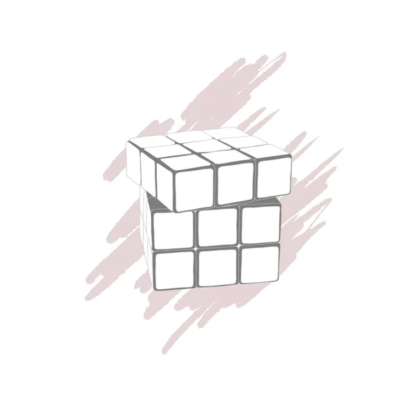 Vector illustration of cube. — Stock Vector