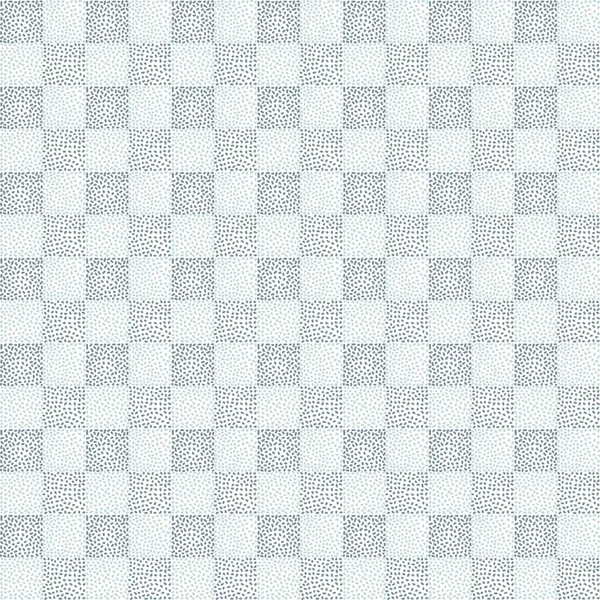 Seamless Checkered Background Squares Made Blue Gray Dots — Stockový vektor