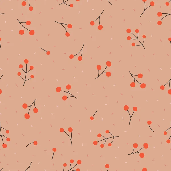 Plantes Ornementales Sur Fond Rose Modèle Sans Couture Vectoriel Peut — Image vectorielle
