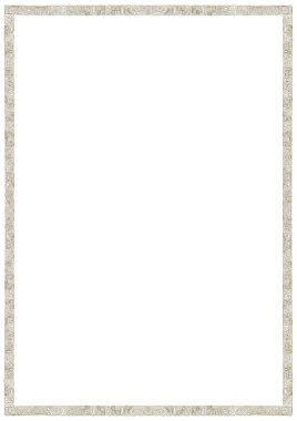 Dekoratif çerçeve, tasarım için zarif vektör unsuru, metin için yer. Çizgilerin dokusu. Kahverengimsi sınır. Fotoğraf, portre, albüm, davetiyeler ve tebrik kartları için şablon. A4 sayfa oranı