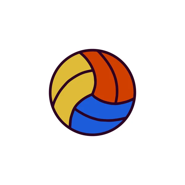 Ikona Wektora Kuli Piłka Ręczna — Wektor stockowy