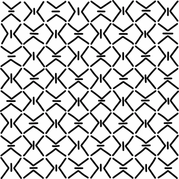 Noir Blanc Motif Optique Sans Couture Dessin Main Illustration Stock — Image vectorielle