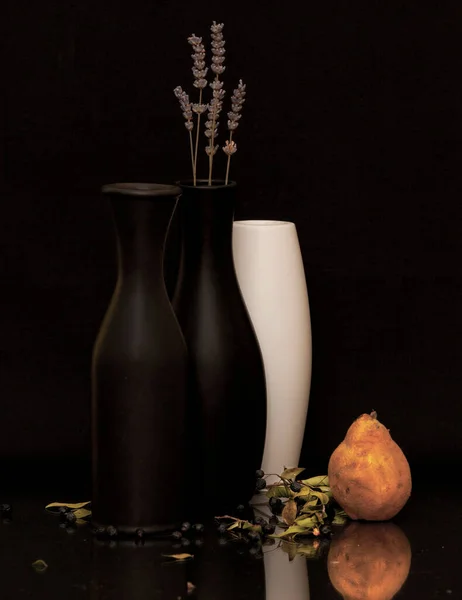 Nature Morte Avec Vases Fleurs — Photo