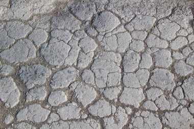 Çatlak tebeşir yolu dokusu. Cretaceous yolunun arkaplanı.