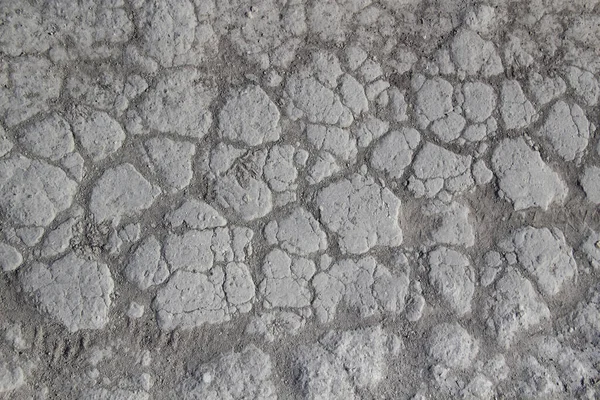 Texture of cracked chalk road. Background from cretaceous  road.