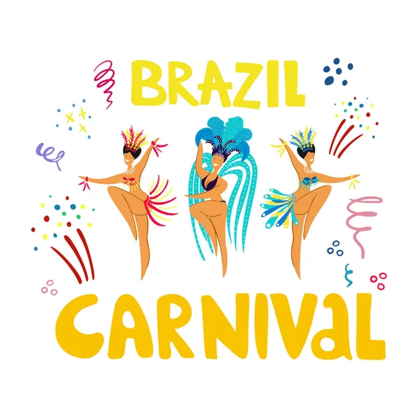 Carnaval Brasil — Vector de stock