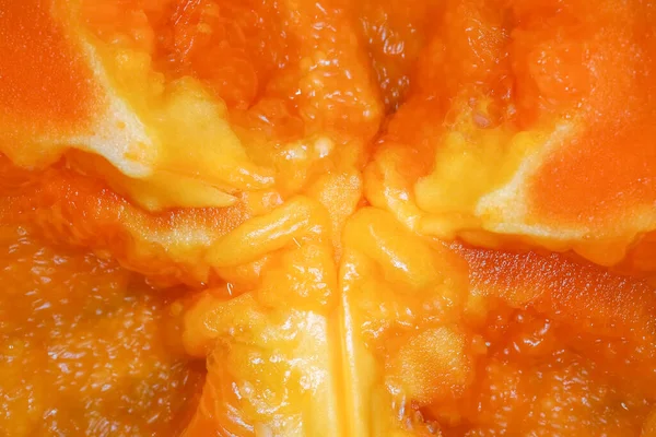 Pimiento naranja en la macro sección — Foto de Stock