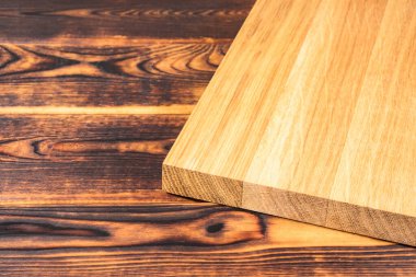 Tahta kesme tahtası tahta arkaplan üst görünümü