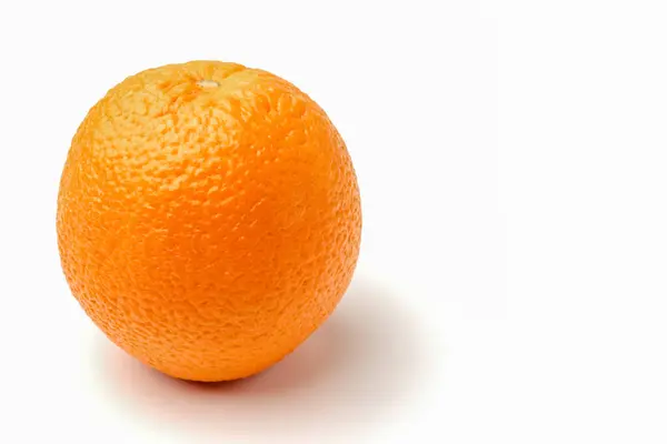 Orange close-up on a white background. macro — Stock Photo, Image
