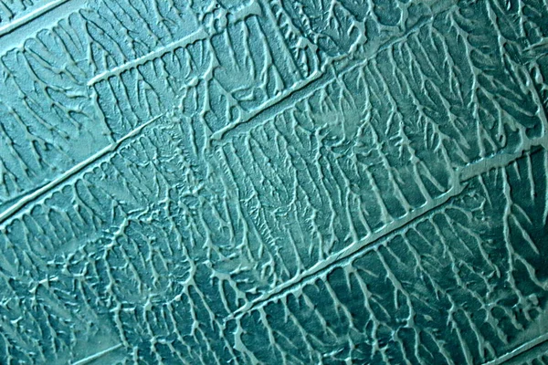 Parede Decorativo Gesso Aquamarine Textura Fundo — Fotografia de Stock