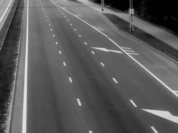 Road Top View Night Vision Camera Royalty Free Stock Images