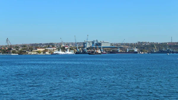 Sevastopol Crimea View Ships Artillery Bay October 2019 — Stock Photo, Image