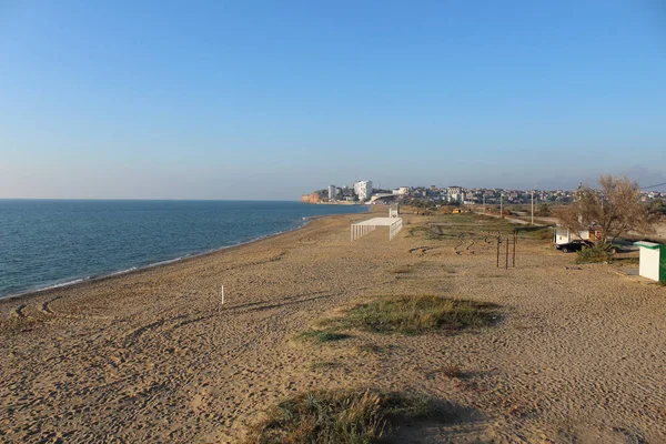 Sevastopol Crimea Desert Oryol Beach October 2019 — Stock Photo, Image