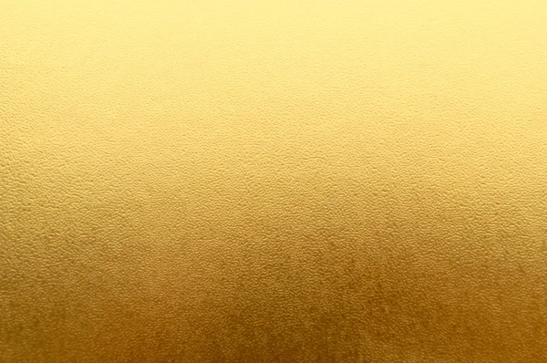 Glänzend Gelb Metallisch Blattgold Folie Textur Hintergrund — Stockfoto