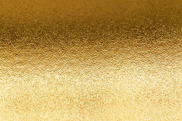 Glänzend Gelb Metallisch Blattgold Folie Textur Hintergrund — Stockfoto