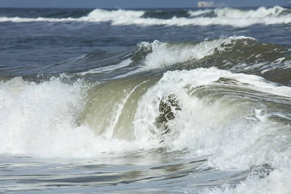 Olas Espuma Oceánica Costa Atlántica Florida — Foto de Stock