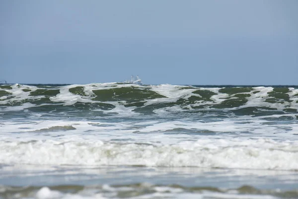 Olas Espuma Oceánica Costa Atlántica Florida — Foto de Stock