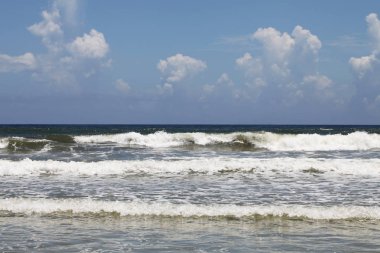 okyanus köpük dalgalar Atlantik Florida kıyısında