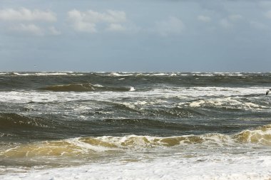 okyanus köpük dalgalar Atlantik Florida kıyısında