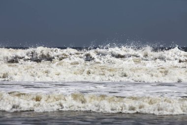 okyanus köpük dalgalar Atlantik Florida kıyısında