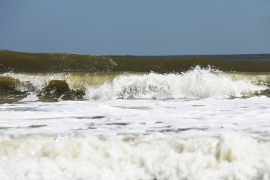 okyanus köpük dalgalar Atlantik Florida kıyısında