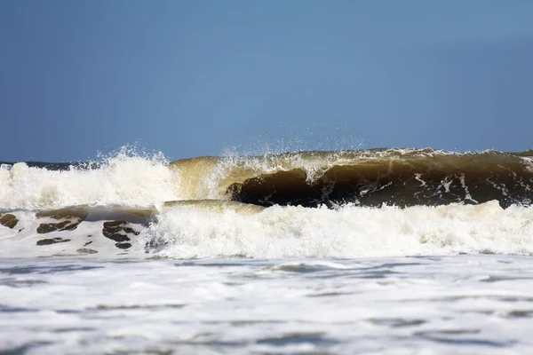 Olas Espuma Oceánica Costa Atlántica Florida — Foto de Stock