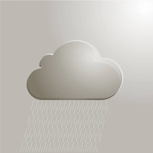 Vector Nube Lluviosa Para Clima Desagradable — Foto de Stock