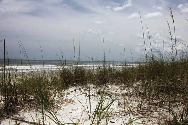 Beyaz Kumul Florida Plaj Yaz Saati — Stok fotoğraf