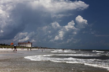 Yaz aylarında güneş Florida plaj