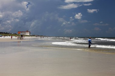 Yaz aylarında güneş Florida plaj