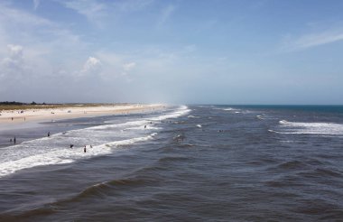 Yaz aylarında güneş Florida plaj