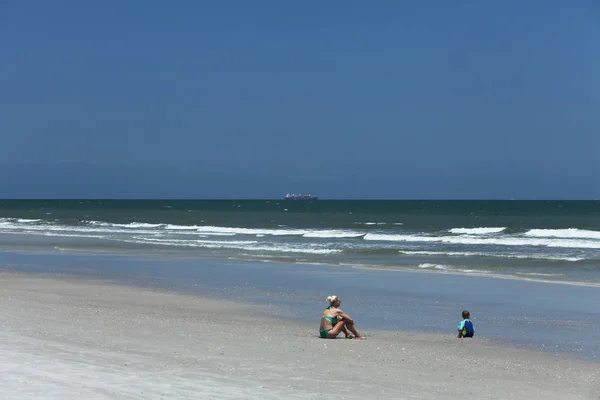 Sole Florida Spiaggia Nel Periodo Estivo — Foto Stock