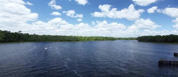 黑溪河在佛罗里达黏土县 — 图库照片