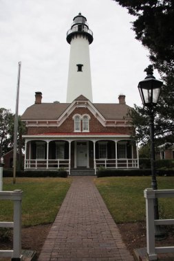 St Simons Island tarihi deniz feneri İstasyonu ve Müzesi, Georgia, ABD