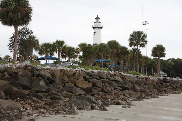 St Simons Island tarihi deniz feneri İstasyonu ve Müzesi, Georgia, ABD