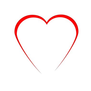 Aşk vektör yaratıcı kalp sembolü
