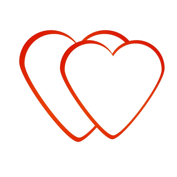 Vektor Symbol Tvůrčí Srdce Lásky — Stockový vektor