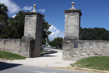 St Augustine City Florida ABD eski kapılar