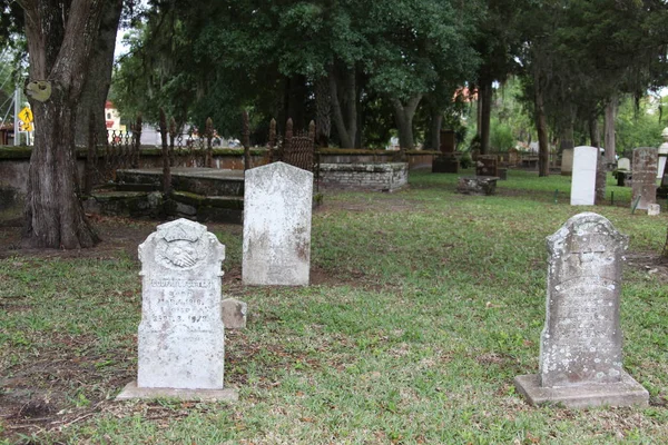Oude Hugenoten Begraafplaats Augustine Florida Usa — Stockfoto