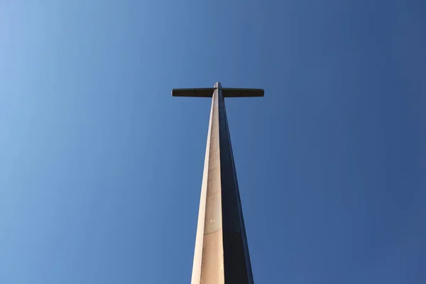 Μεγάλος Σταυρός Του Αγίου Αυγουστίνου Σήματα Ίδρυσης Της Παλαιότερη Πόλη — Φωτογραφία Αρχείου