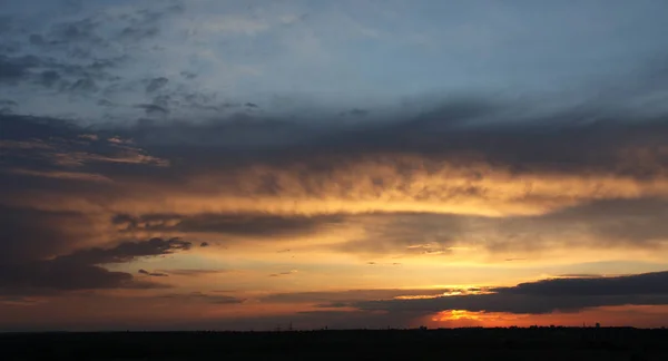 Red Clouds Evening Glow — Stock Photo, Image