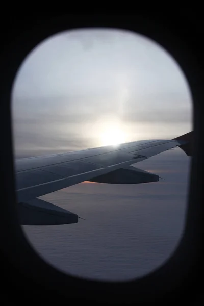 View Airplane Window — Stock Photo, Image