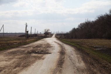 dirt road in a countryside