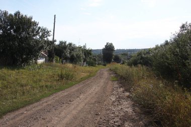 dirt road in a countryside