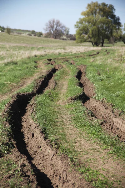 dirt road in a countryside