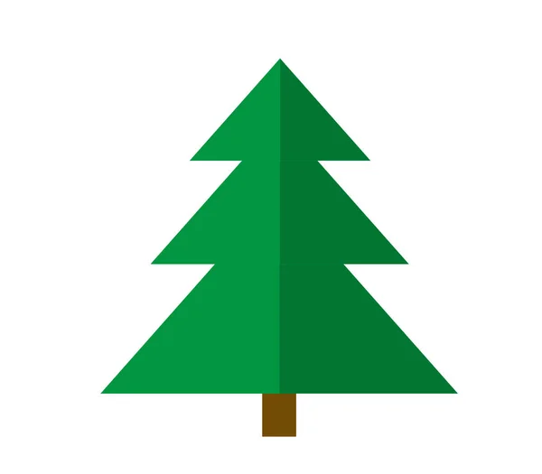 Διάνυσμα Χριστουγεννιάτικο Δέντρο Λευκό Φόντο — Διανυσματικό Αρχείο