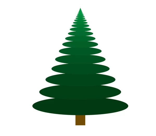 Vetor Árvore Natal Fundo Branco —  Vetores de Stock