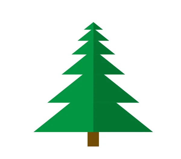 Vector Árbol Navidad Sobre Fondo Blanco — Archivo Imágenes Vectoriales