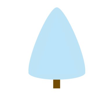 beyaz bir arka plan üzerinde vektör Noel ağacı